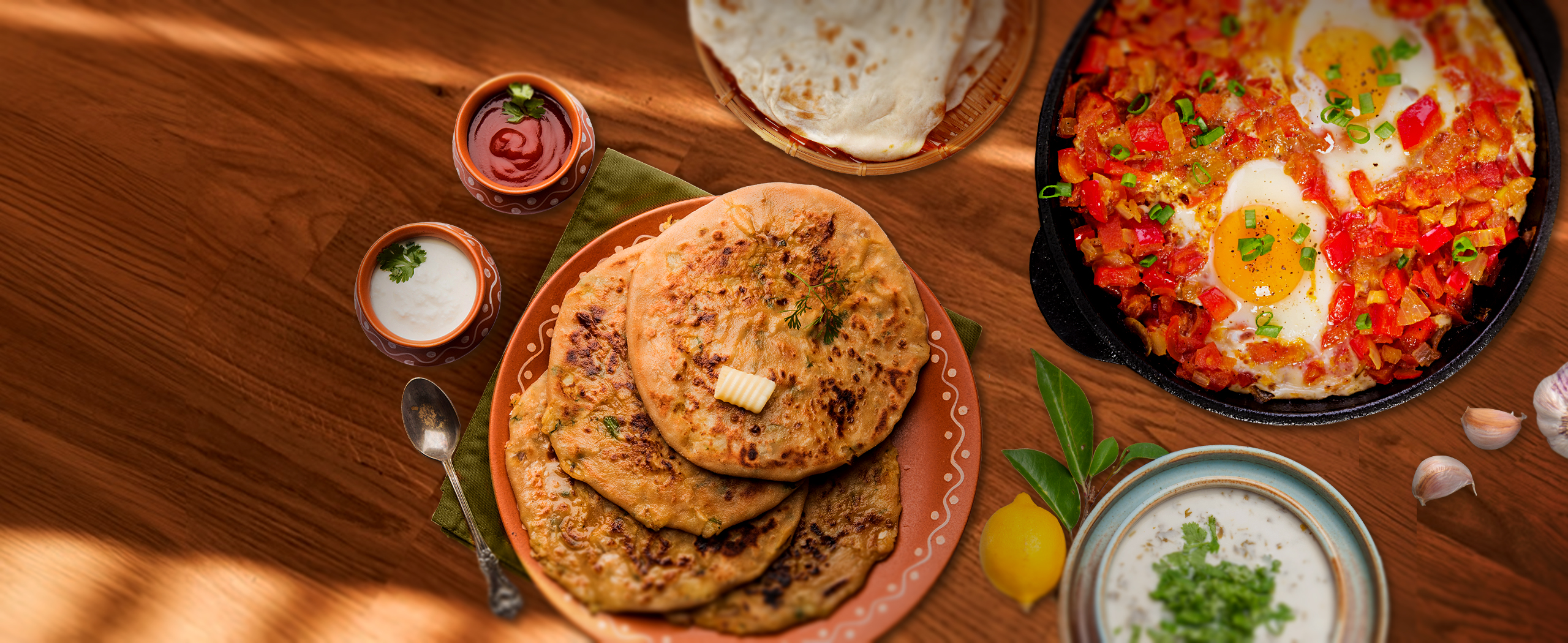 Kaiser flatbreads. Paratha, naan, frozen roti. Frozen Indian breads.