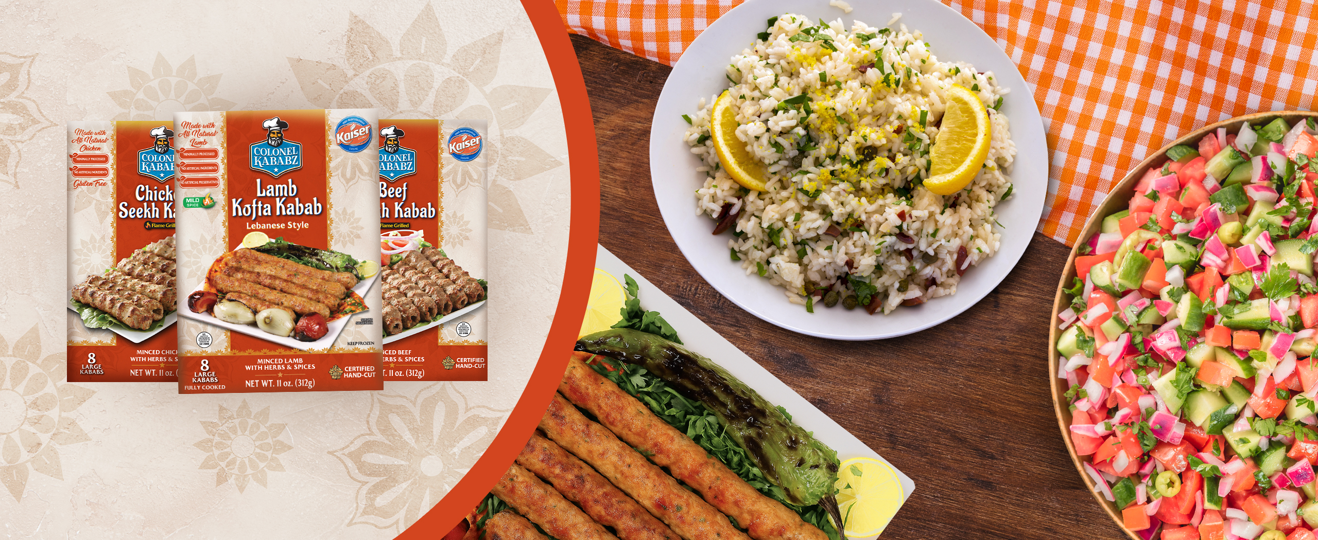 How to eat kebab? Wahat to eat kebab with? Popular kebab sides. Kebab sides for your meal. Kaiser & Colonel Kababz.