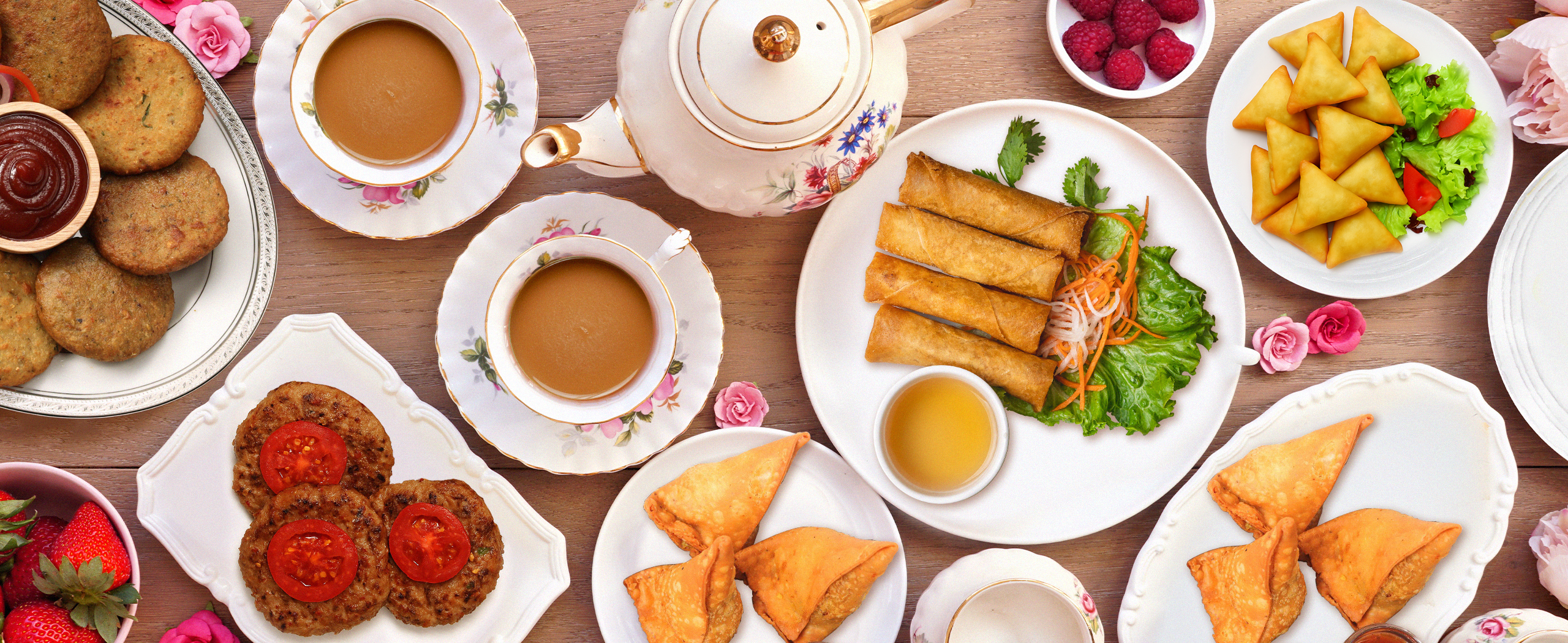 tea party food. tea party food menu. tea party food ideas. Indian tea party food ideas. Desi tea party food.