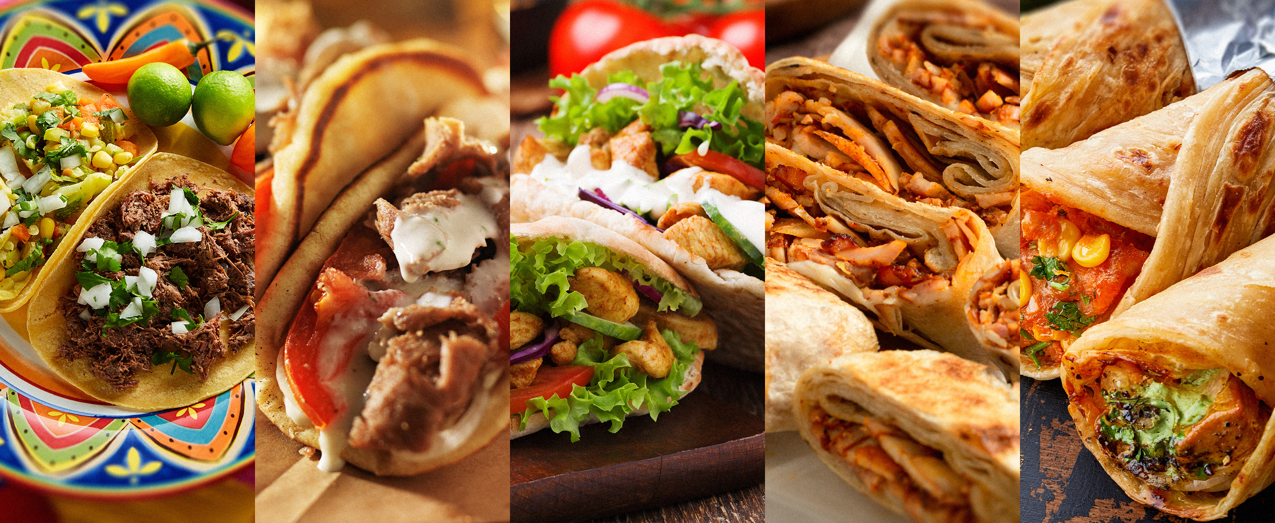 wraps of the world. origin of wraps. history of wraps. Mediterranean wraps. Kati roll. breads for wraps.