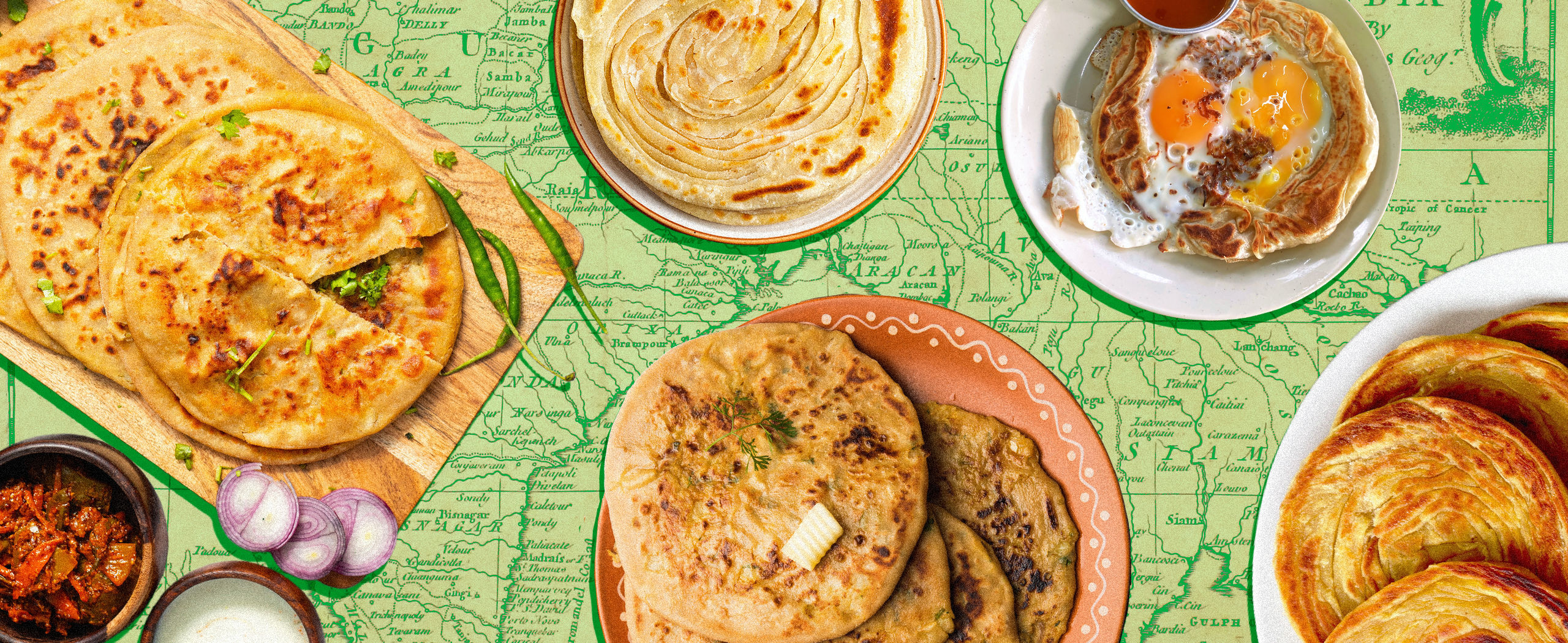 Paratha. what is a paratha. origin of paratha. history of paratha. evolution of paratha. Is the mughlai paratha mughal? roti canai vs roti parata.