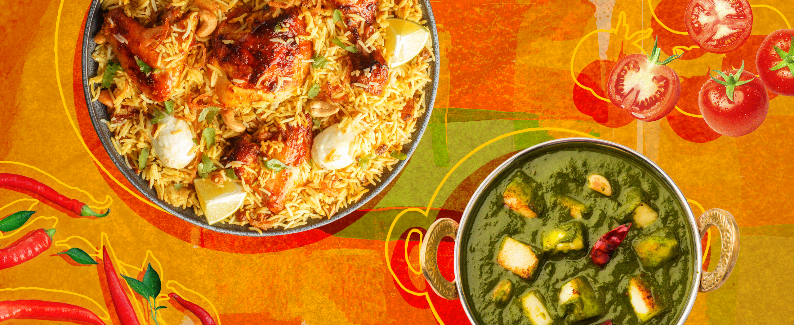 popular indian recipes. most searched indian dishes. chicken tikka masala. butter chicken. biryani. palak paneer. traditional indian food.